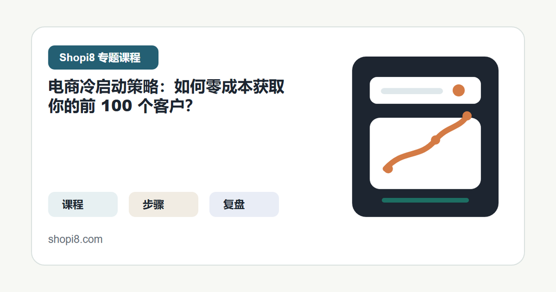 电商冷启动策略：如何零成本获取你的前 100 个客户？ 封面图