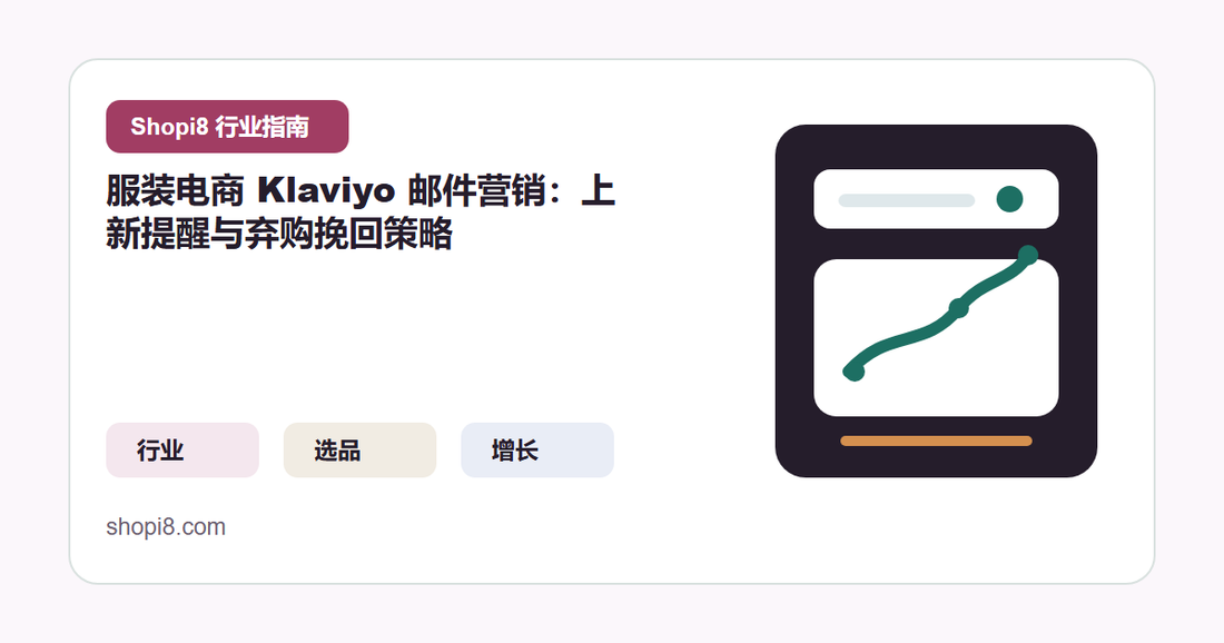服装电商 Klaviyo 邮件营销：上新提醒与弃购挽回策略 封面图