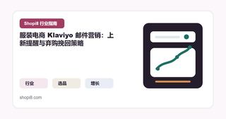 服装电商 Klaviyo 邮件营销：上新提醒与弃购挽回策略