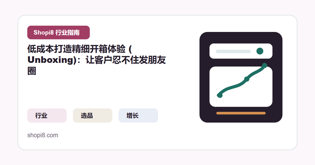 低成本打造精细开箱体验 (Unboxing)：让客户忍不住发朋友圈 封面图