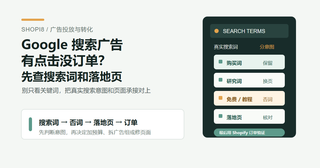 Google 搜索广告点击不少，为什么订单少？先查搜索词和落地页