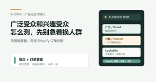 Meta 广告广泛受众和兴趣受众怎么测？先把受众与素材拆开