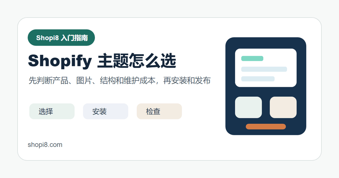 Shopify 主题怎么选：免费主题、安装和基础设置 - shopi8 中文建站教程