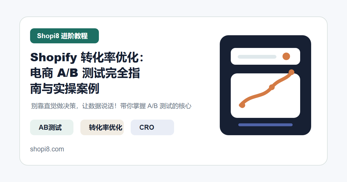 Shopify 转化率优化：电商 A/B 测试完全指南与实操案例 封面图