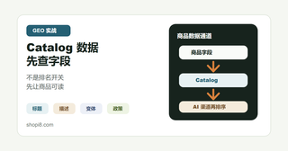 Shopify Catalog 怎么影响 AI 展示？先查这 5 类商品数据
