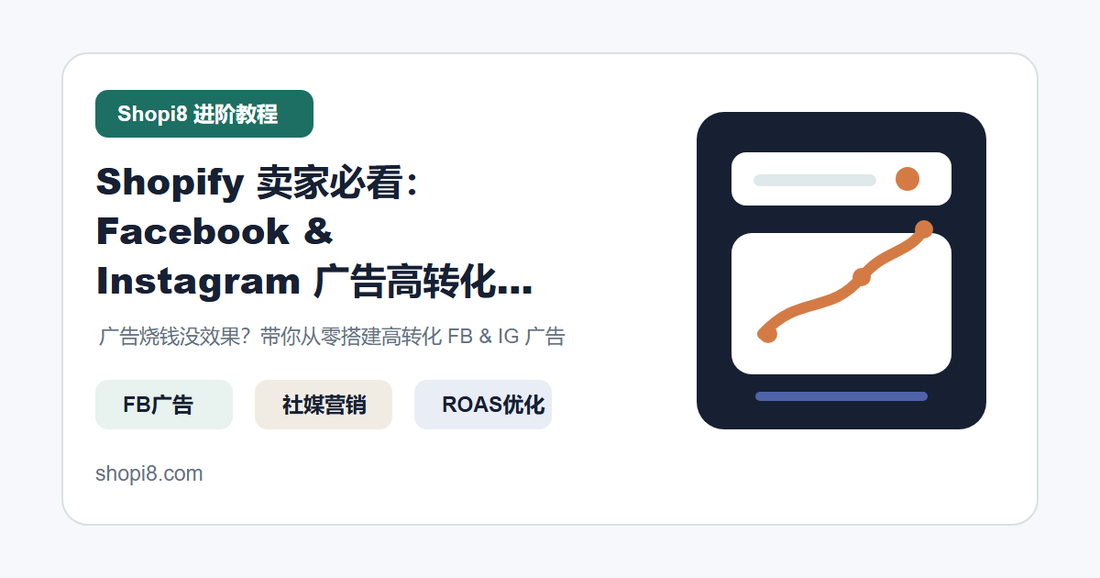 Shopify Facebook 和 Instagram 广告投放指南 封面图