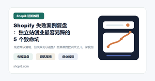 Shopify 失败案例复盘：独立站创业最容易踩的 5 个严重坑