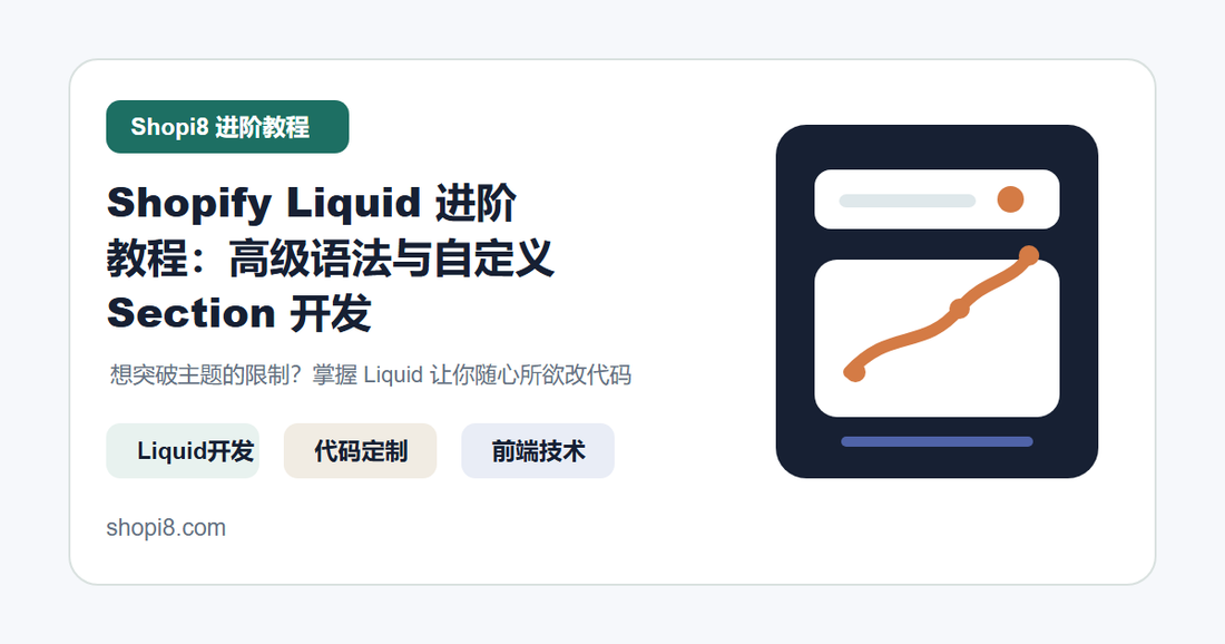 Shopify Liquid 进阶教程：高级语法与自定义 Section 开发 封面图