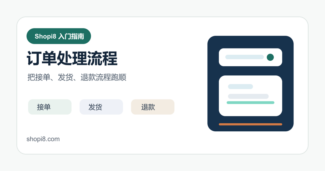 Shopify 订单处理流程：接单、发货、退款和异常处理 封面图