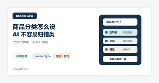 Shopify 商品分类怎么设，AI 才不容易把商品归错类