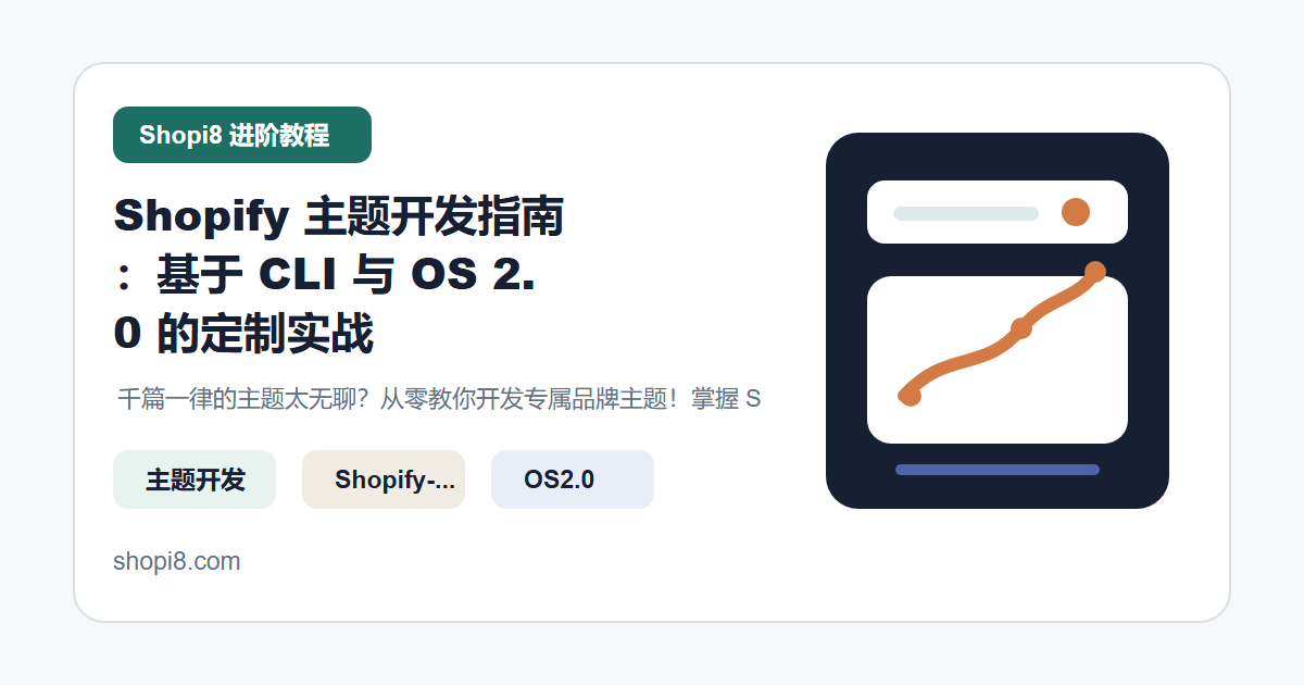 Shopify 主题开发指南：基于 CLI 与 OS 2.0 的定制实战 封面图